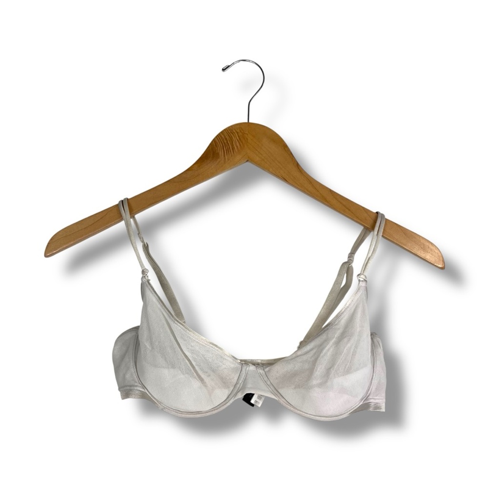 Cosabella Soire Confidence Molded Underwire Bra White Sheer Pushup 34C Italy - Picture 4 of 10